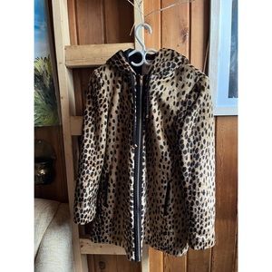 Zara Faux Fur Jacket Cheetah Leopard